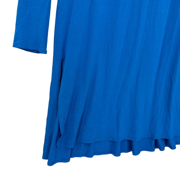 EILEEN FISHER Long Tunic Top Blue - Picture 5 of 8